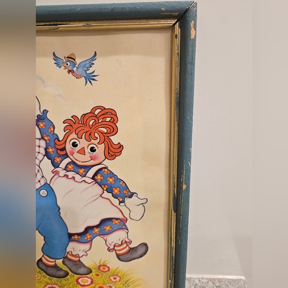 Bobbs-Merrill Raggedy Ann & Andy 8×10 Vintage 1973 Prints in Frame Lot of 2 - Picture 6 of 12